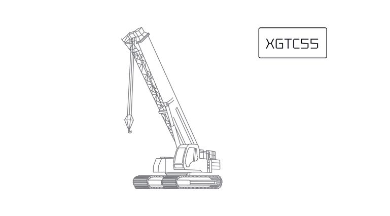 Гусеничный телескопический кран XCMG XGTC55